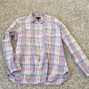J. Crew Women’s Classic-Fit Boy Shirt (plaid)